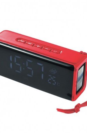 ALTAVOZ BLUETOOTH ROJO SERIE CLOCK LARRYHOUSE