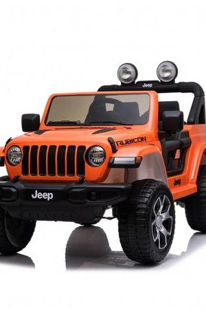 COCHE BATERIA JEEP WRANGLER RUBICON NARANJA