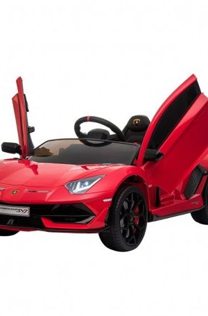 COCHE BATERIA LAMBORGHINI AVENTATOR ROJO
