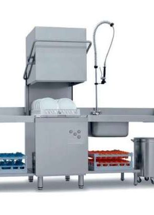 Lavavajillas Industrial Tpo Capota con Cesta de 50x50cm de 640 x740 x1480h mm