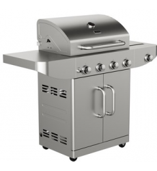 BARBACOA A GAS INOX 4 FUEGOS + 1 AUXILIAR TEKA T-BBQ 4100 G SS