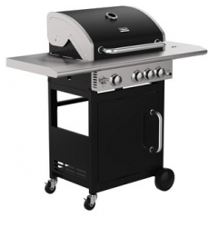 BARBACOA A GAS INOX-NEGRO 3 FUEGOS + 1 AUXILIAR TEKA T-BBQ 3100 G BK